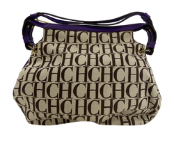 Hobo Mediano CH,Lona,Beige/Morado,DB,3